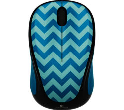 Logitech Play M238 Wireless Optical Mouse - Teal Chevron